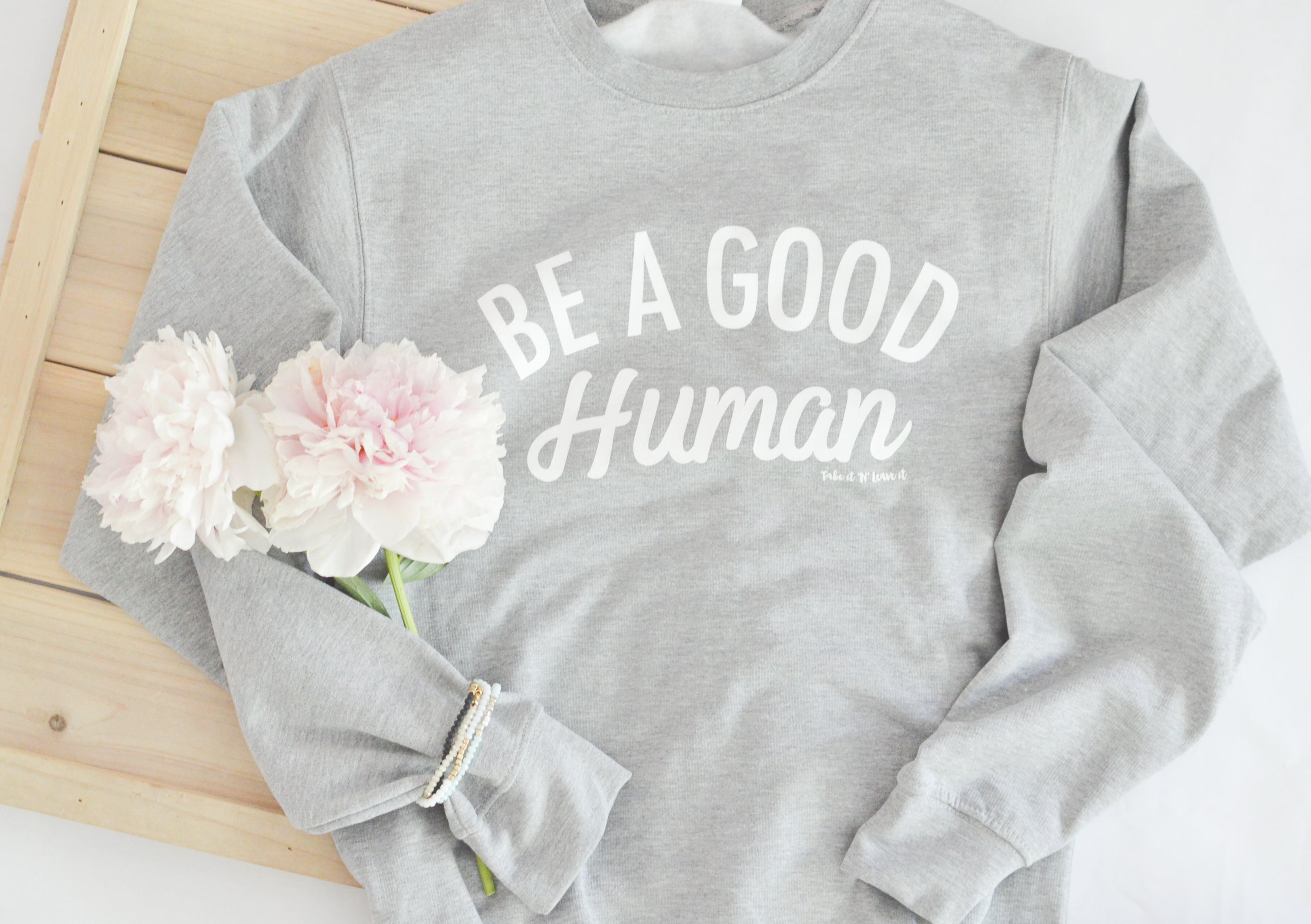 Good human crewneck best sale